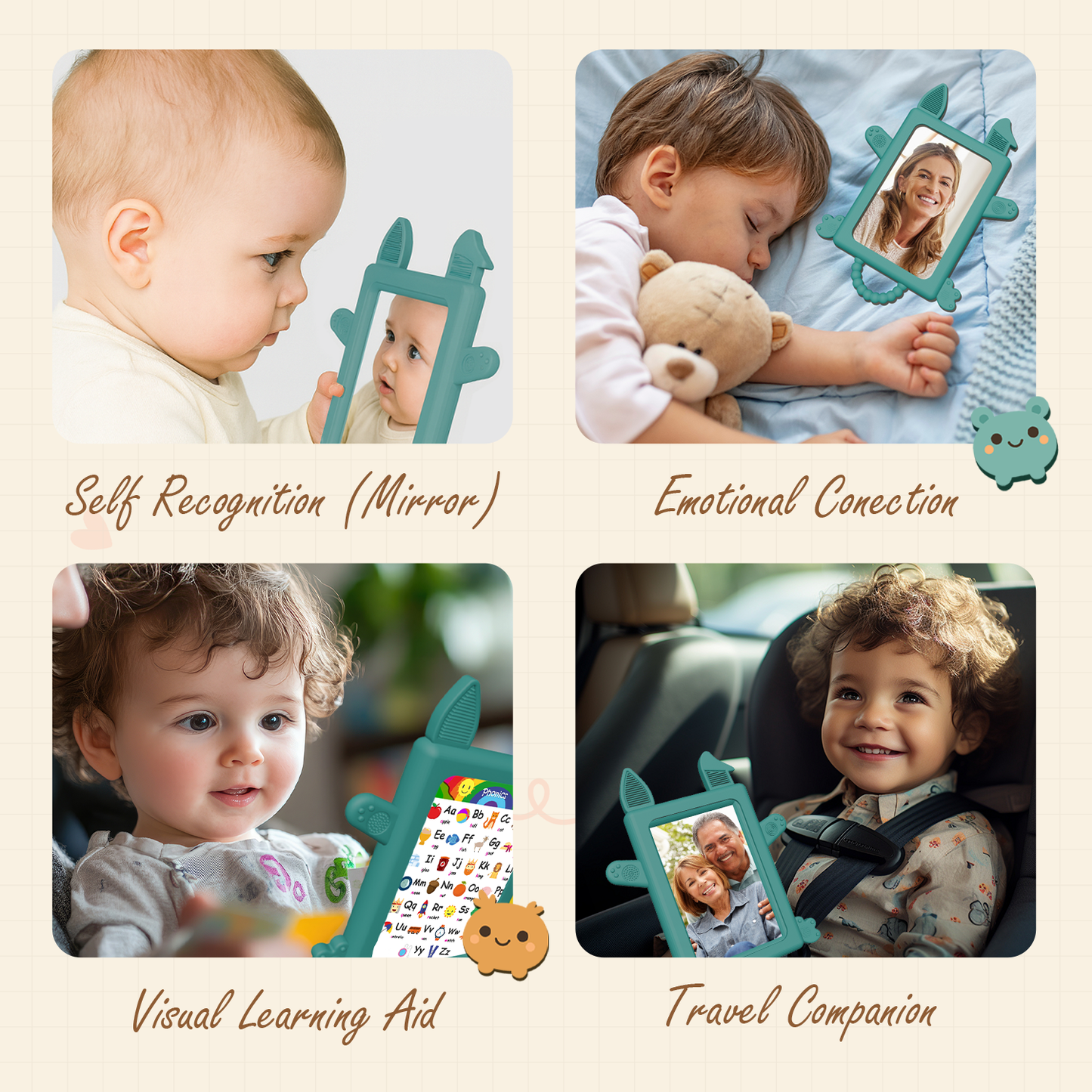 The Nibble Frame - Baby Safe Photo Frame and Teether