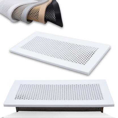 Vent Hugger Baby Proofing Silicone Vent Cover for Home Floor (White) Fits 4"x10" Vent openings