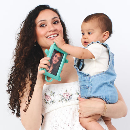 Nibble Frame — Baby Teether & Photo Frame with Mirror