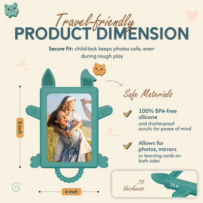 The Nibble Frame - Baby Safe Photo Frame and Teether