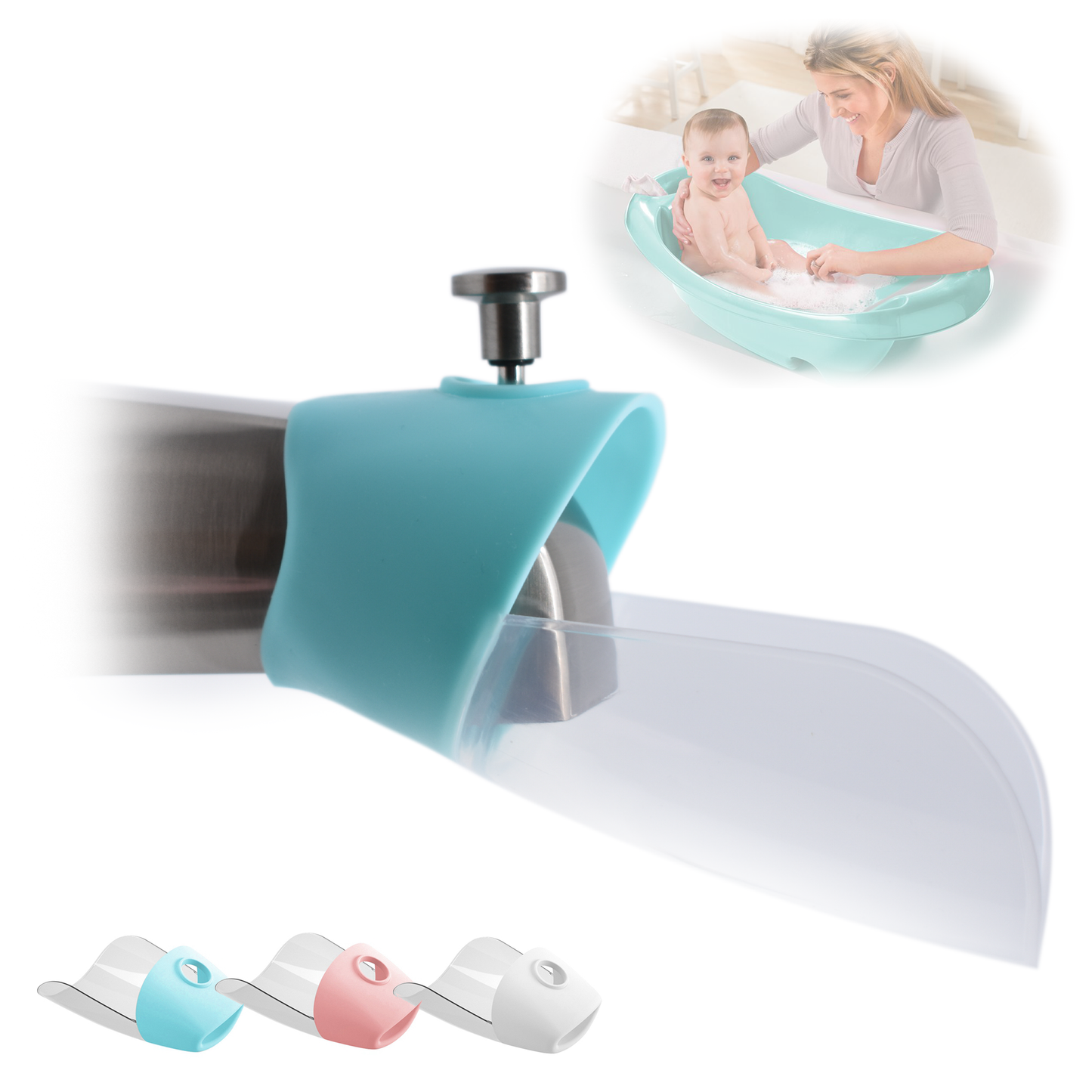 Baby Buddy -  Bath Time Silicone Faucet Extender